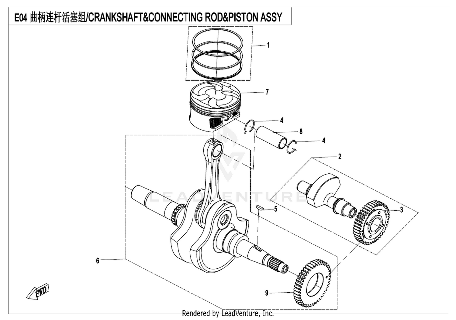 Crankshaft & Connecting Rod & Piston Assy
