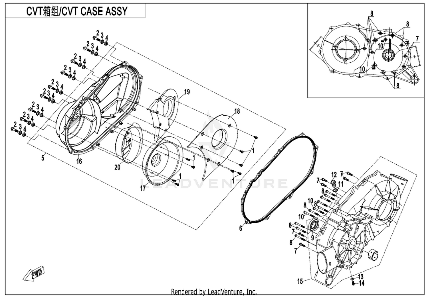 Cvt Case Assy