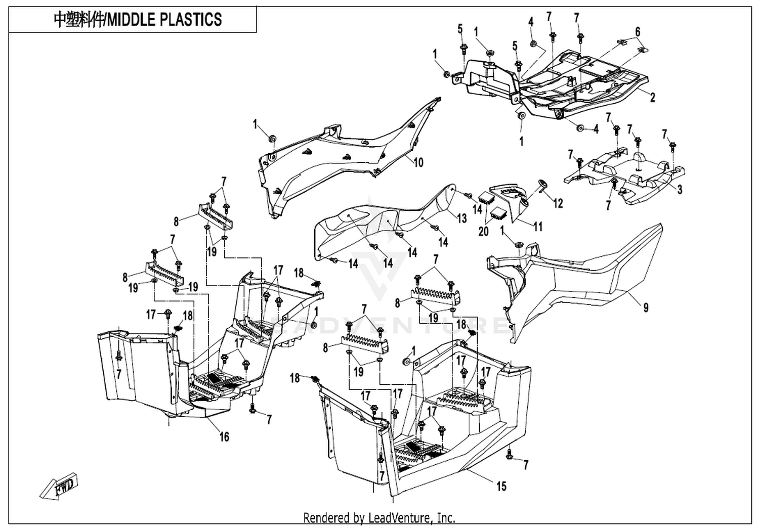 Middle Plastics-Maple Camo For Hunting