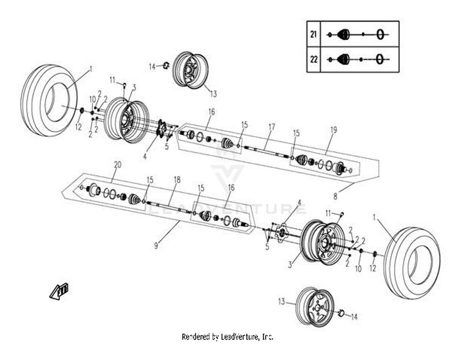 Rear Wheel Assy
