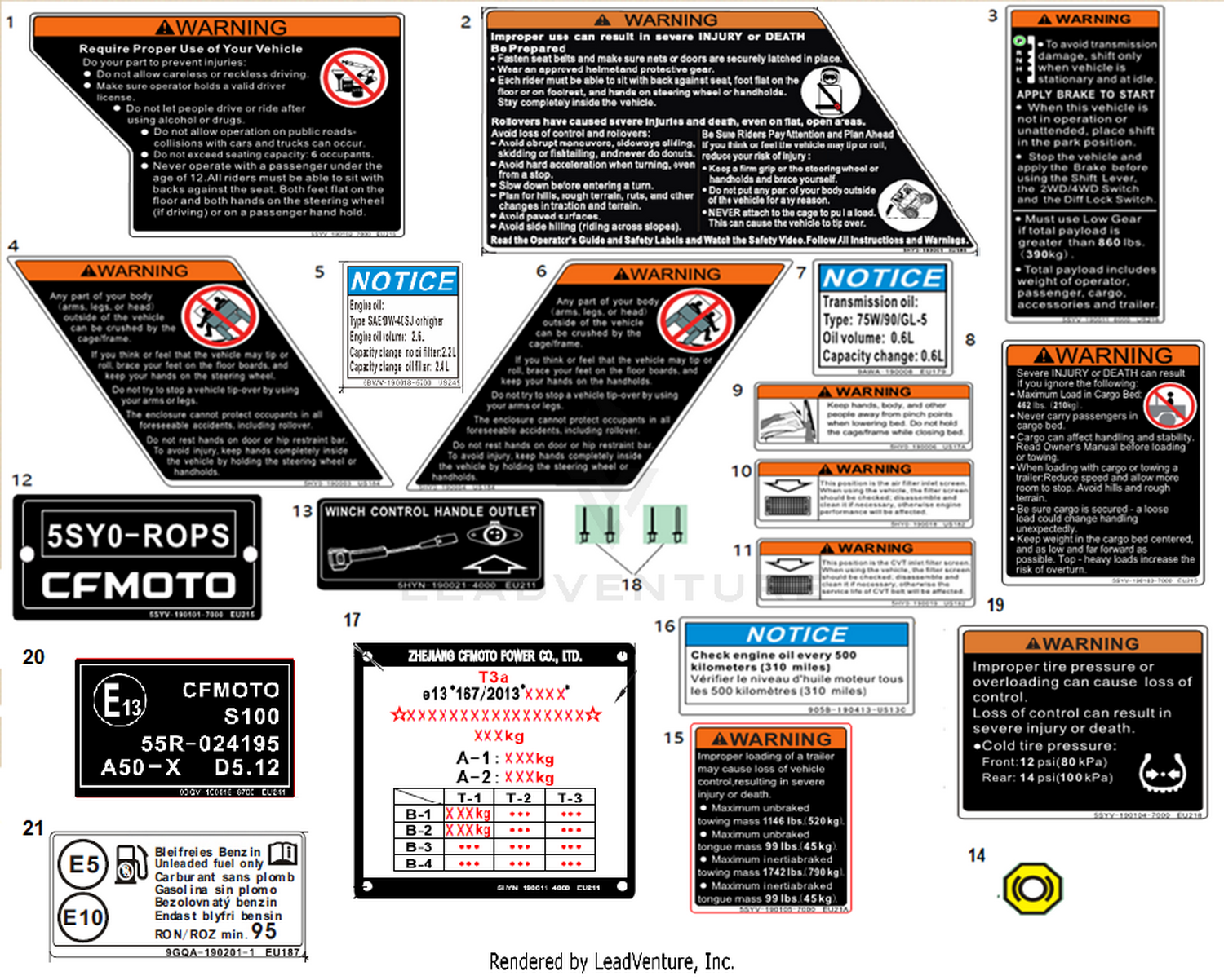 Warning Decal