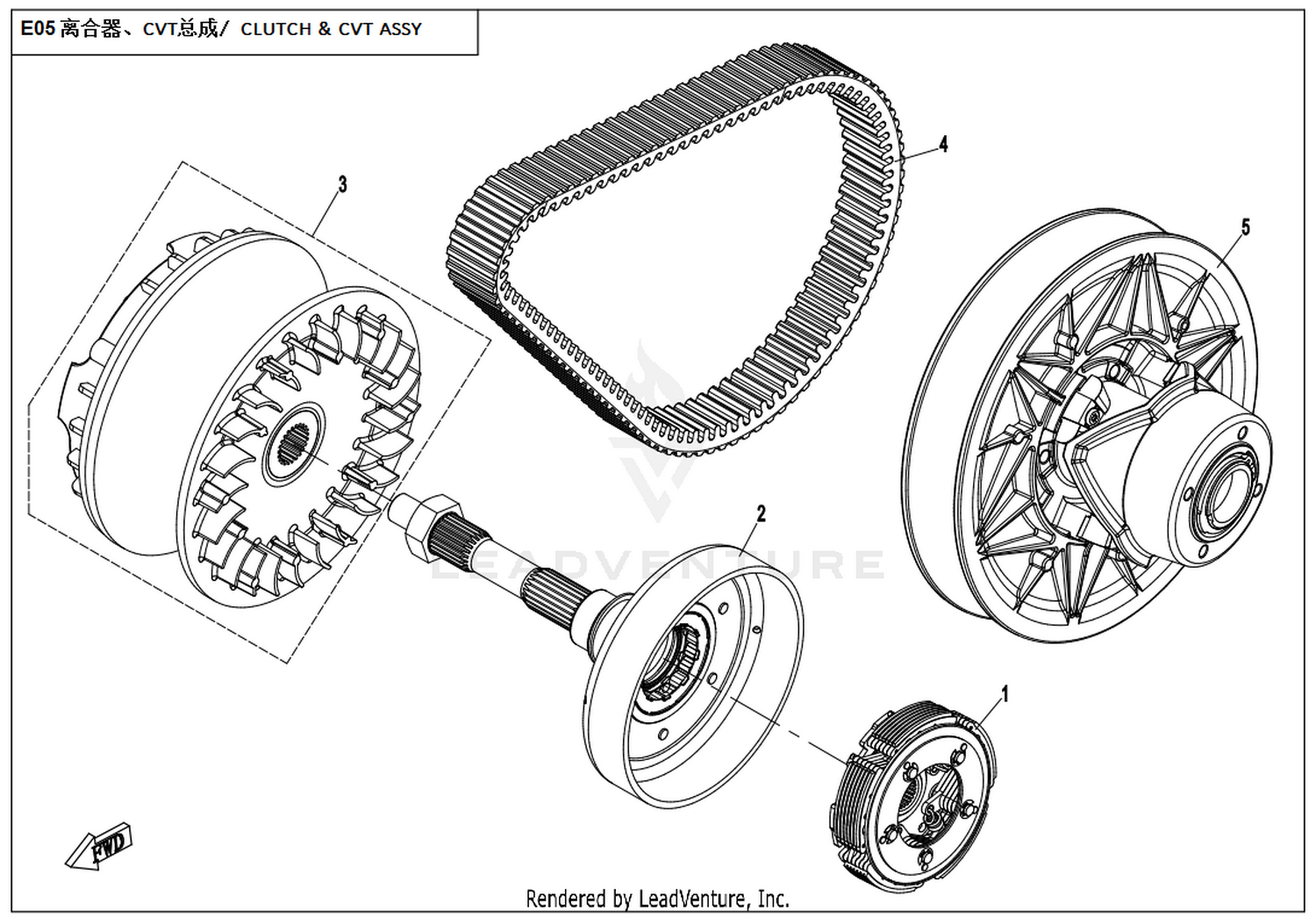 Clutch & Cvt Assy