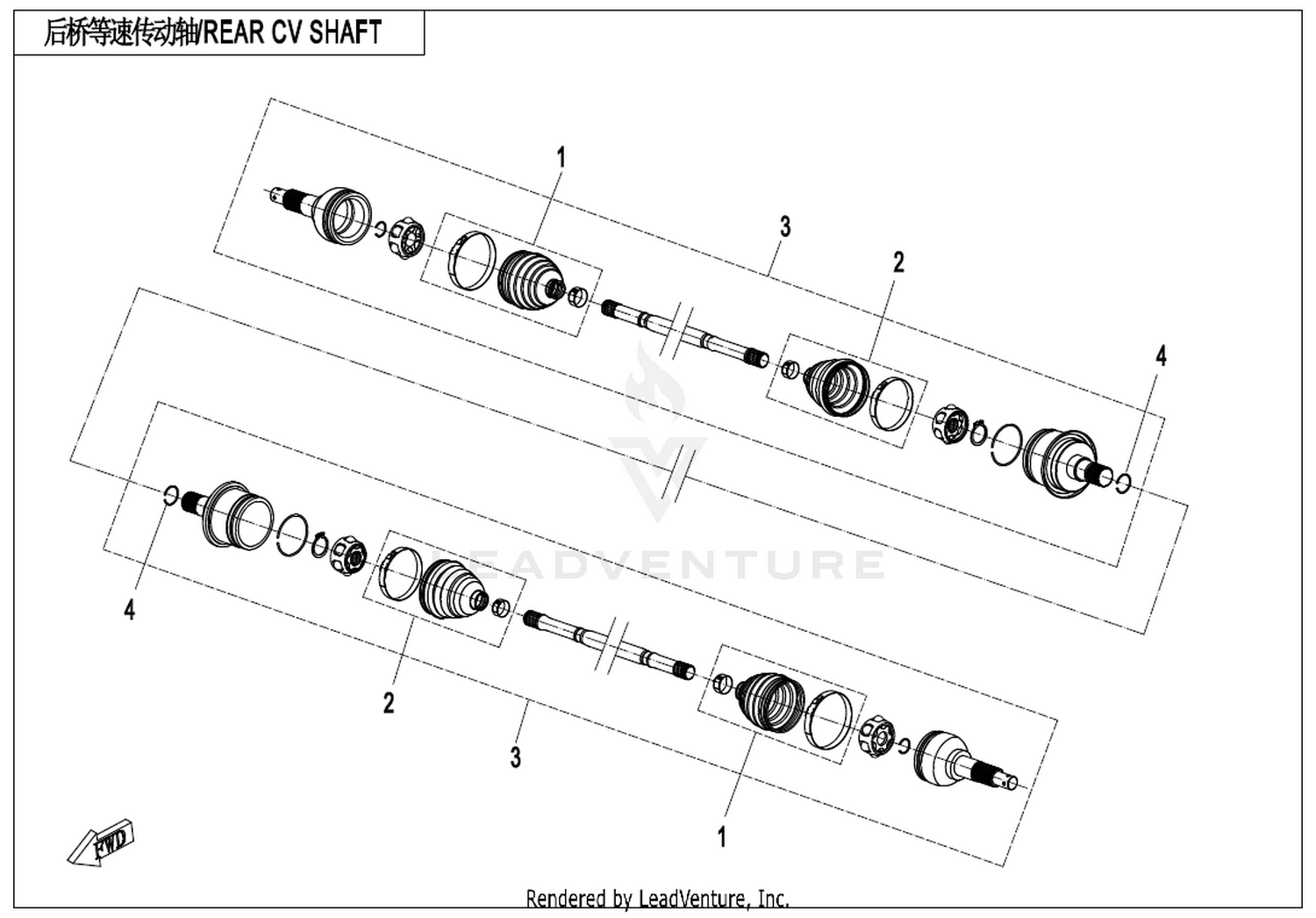 Rear Cv Shaft