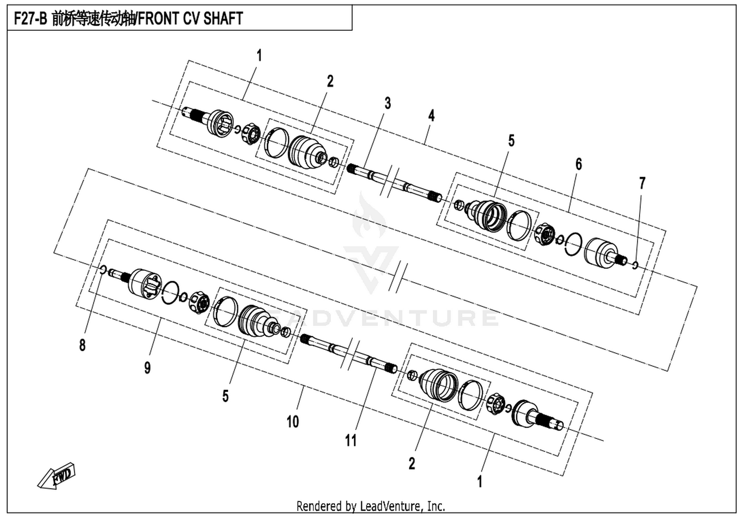 Front Cv Shaft(Sps)