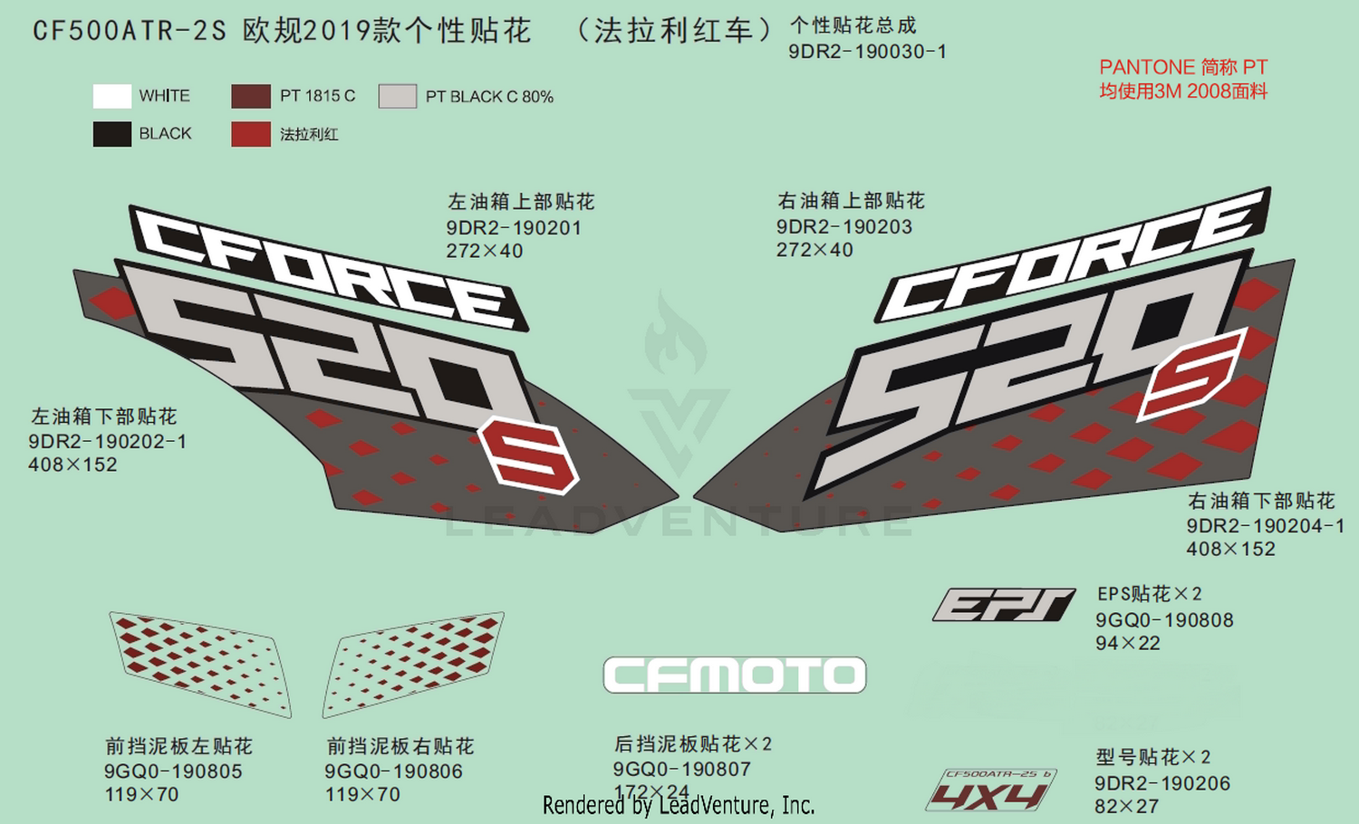 Decal Kits,2019(Ferrari Red)