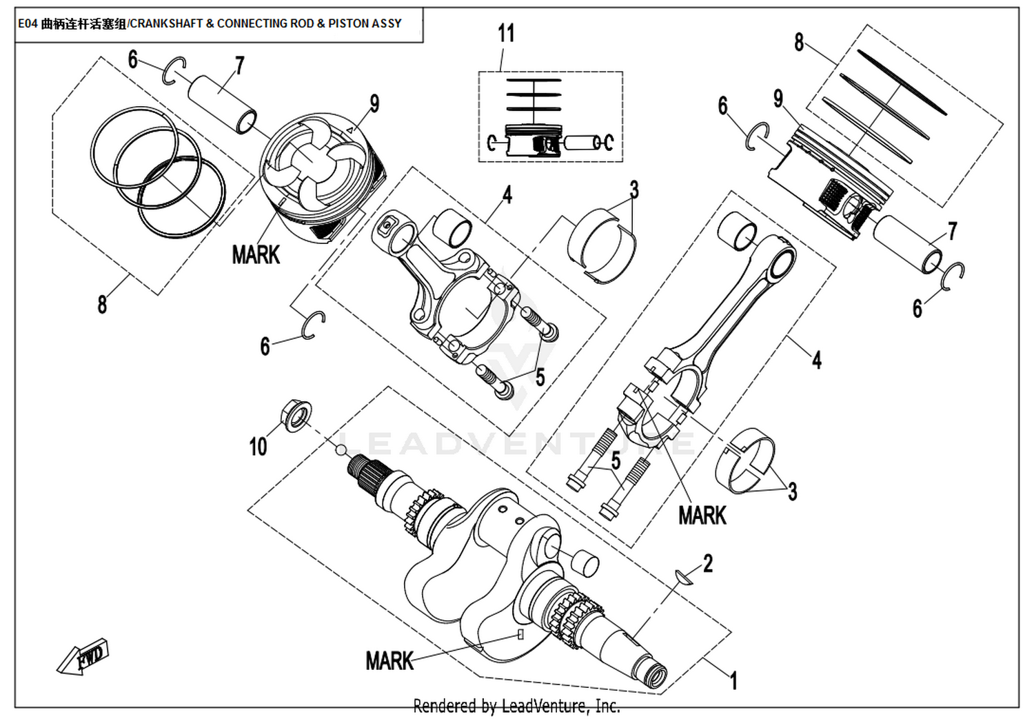 Crankshaft & Connecting Rod & Piston Assy