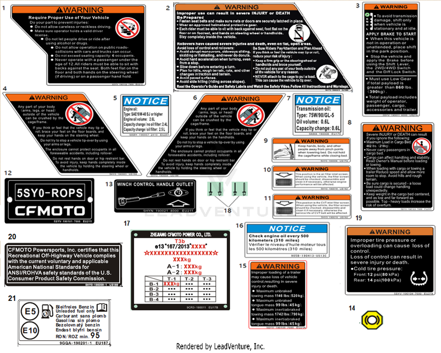 Warning Decal