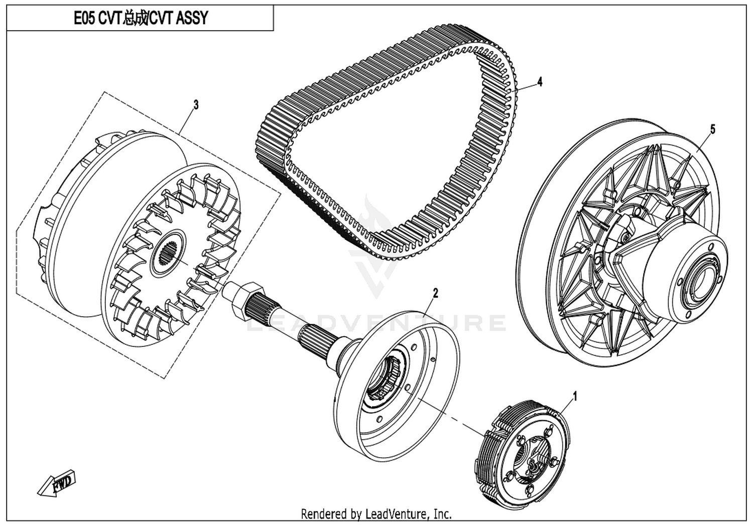Clutch & Cvt Assy