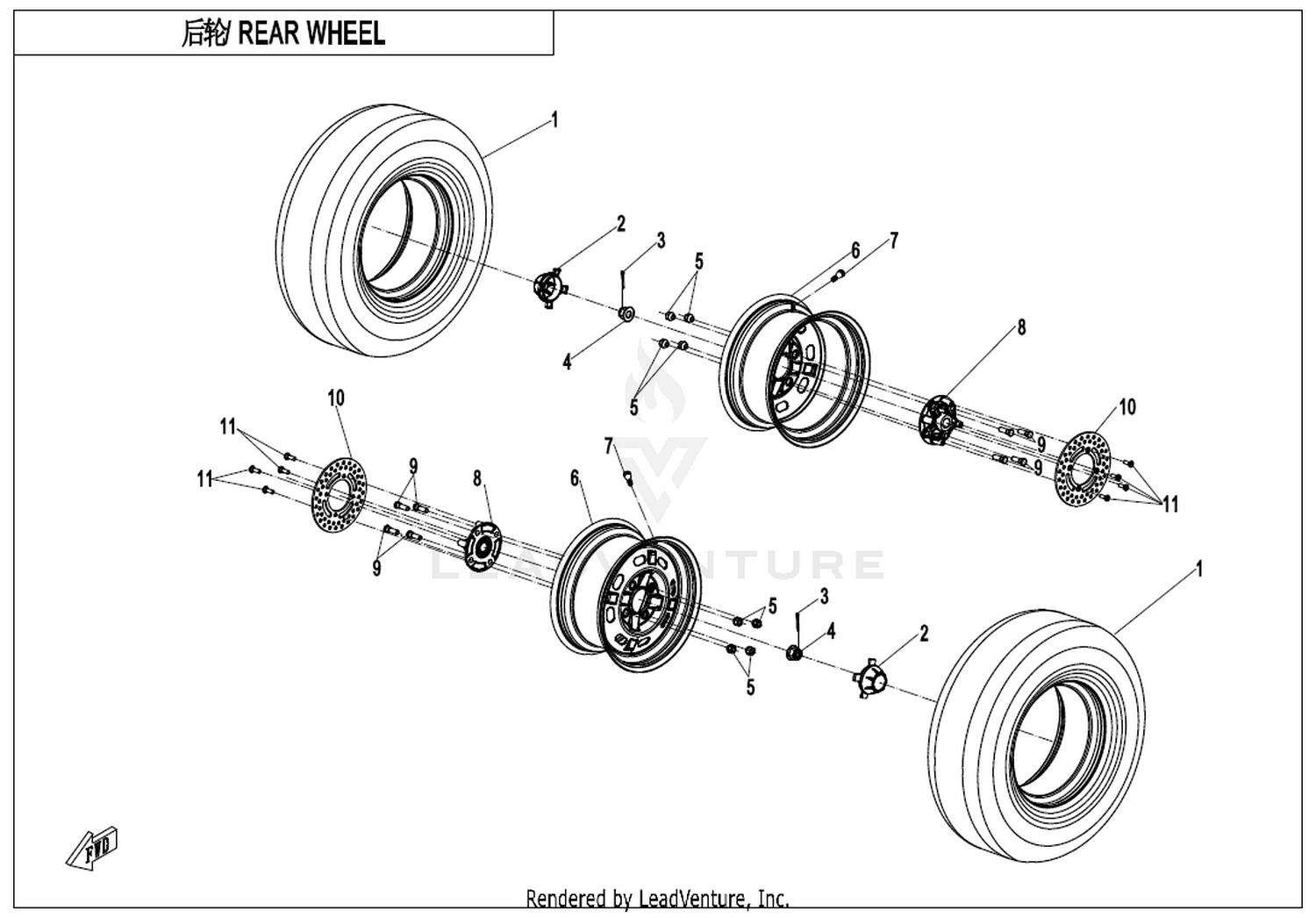 Rear Wheel(Steel)