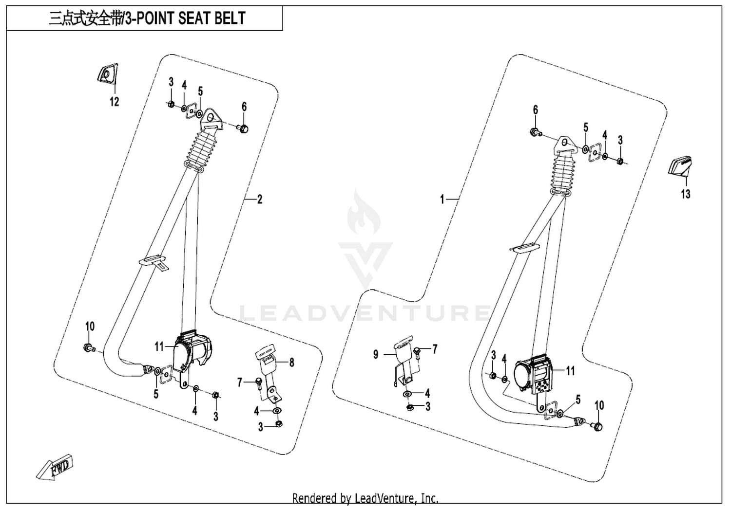 3-Point Seat Belt