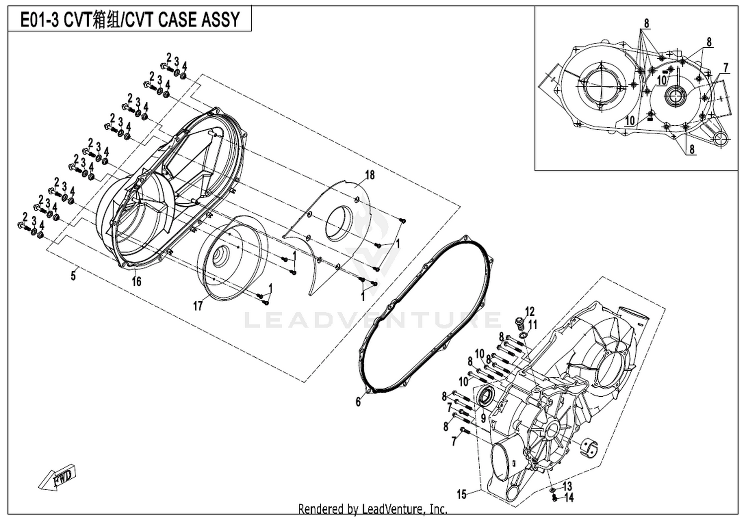 Cvt Case Assy
