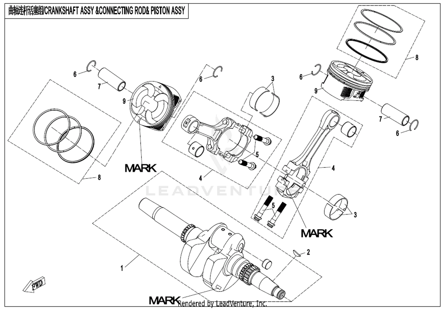 Crankshaft & Connecting Rod & Piston Assy