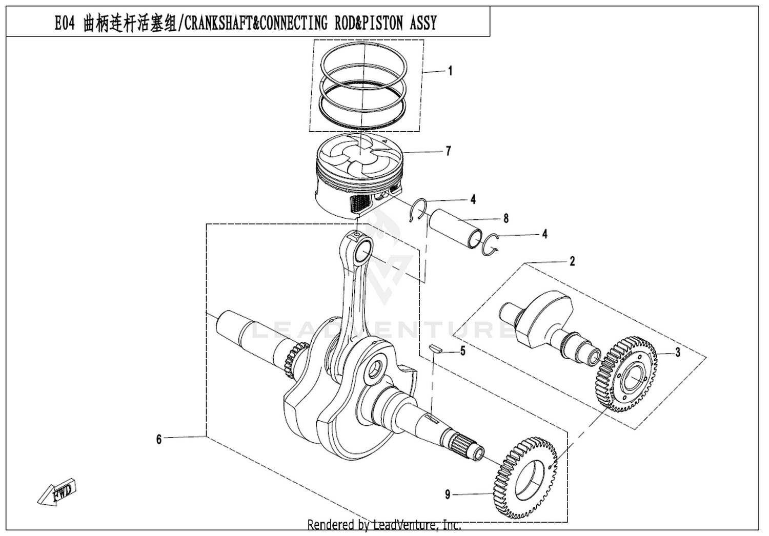 Crankshaft & Connecting Rod & Piston Assy