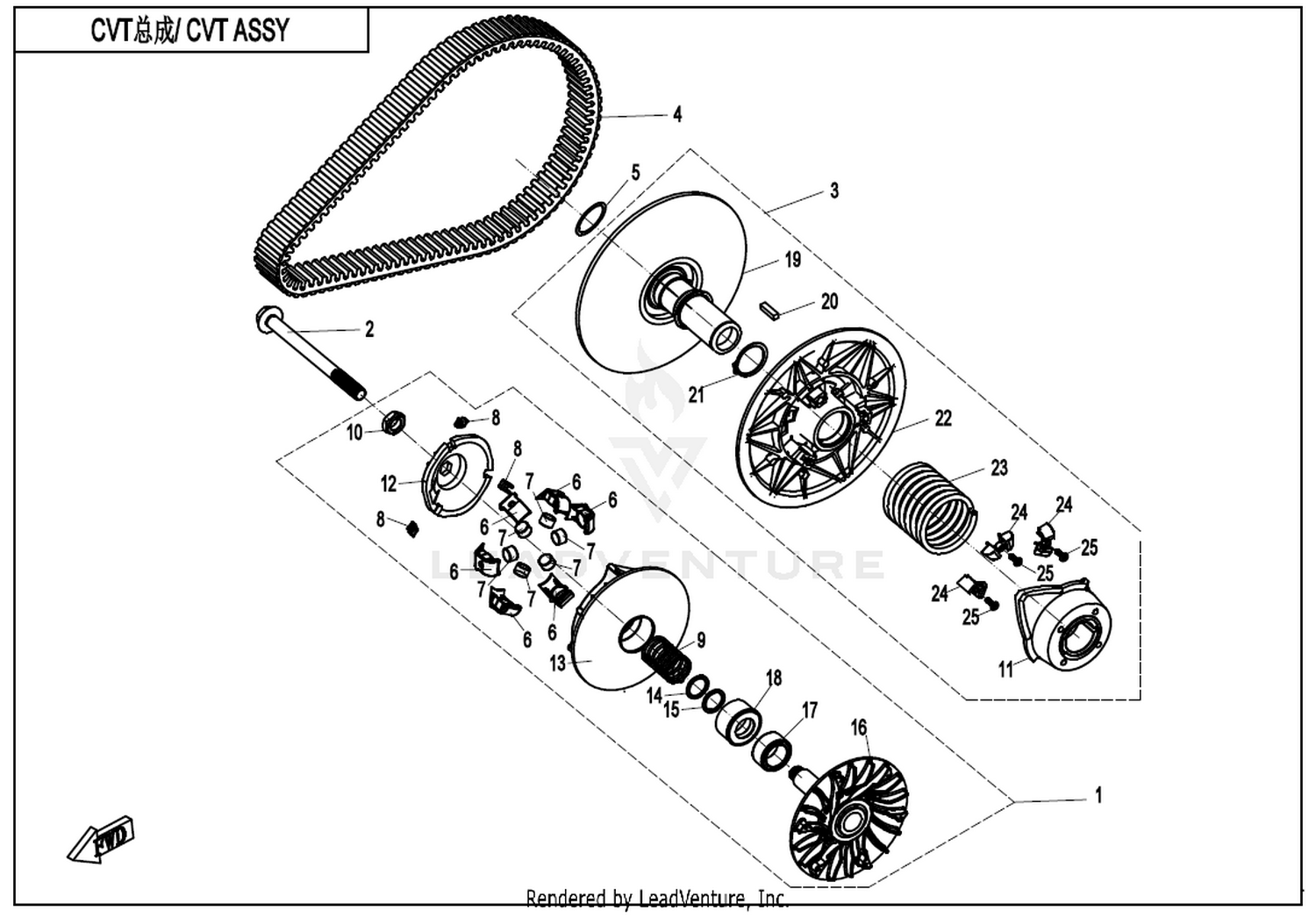 Clutch & Cvt Assy