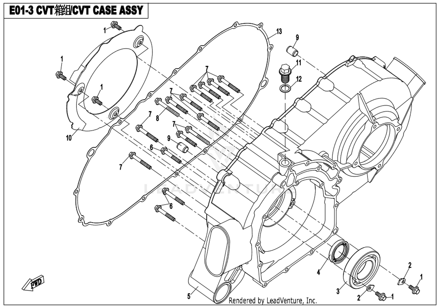 Cvt Case Assy