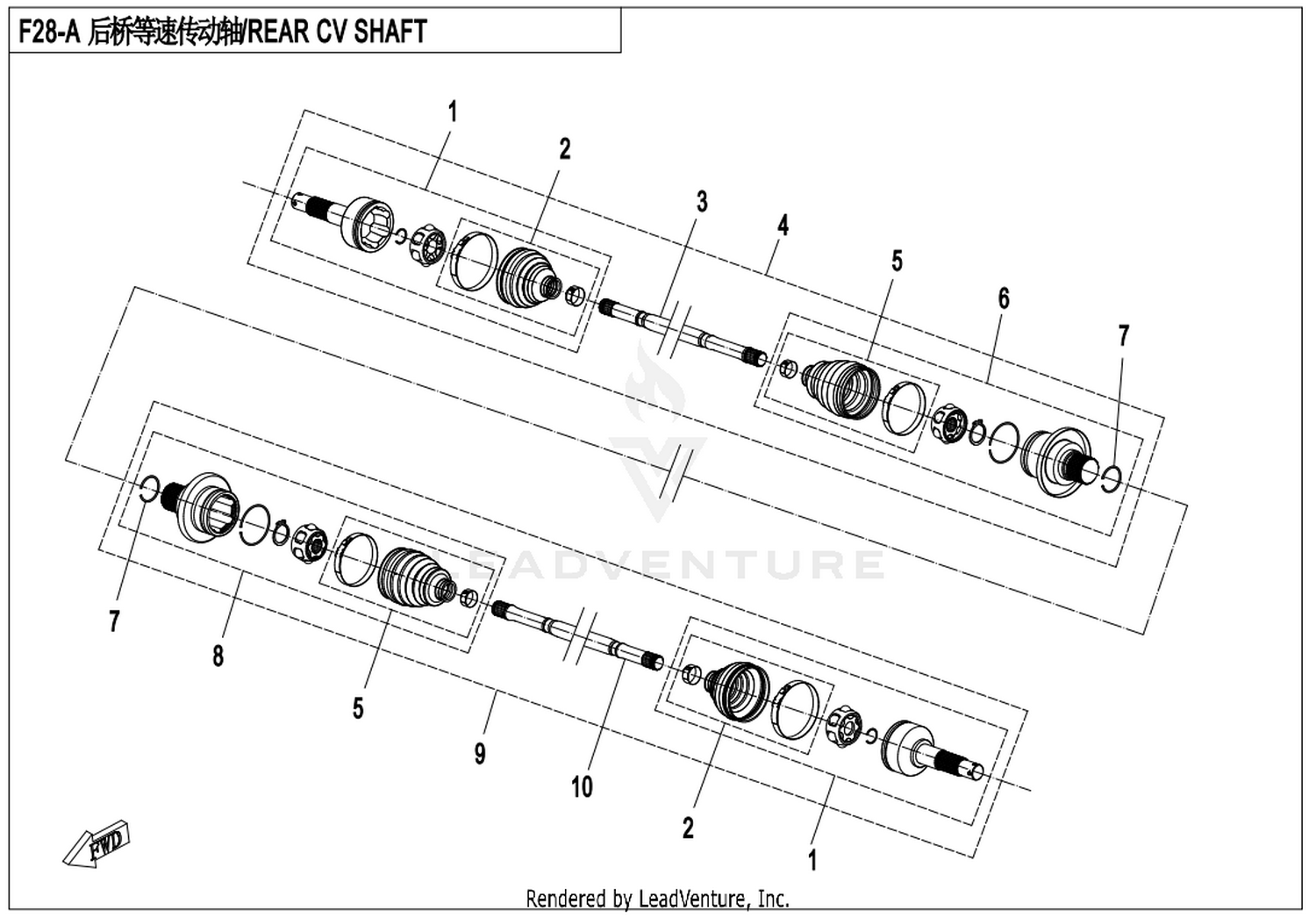 Rear Cv Drive Shaft Assy(Sps)