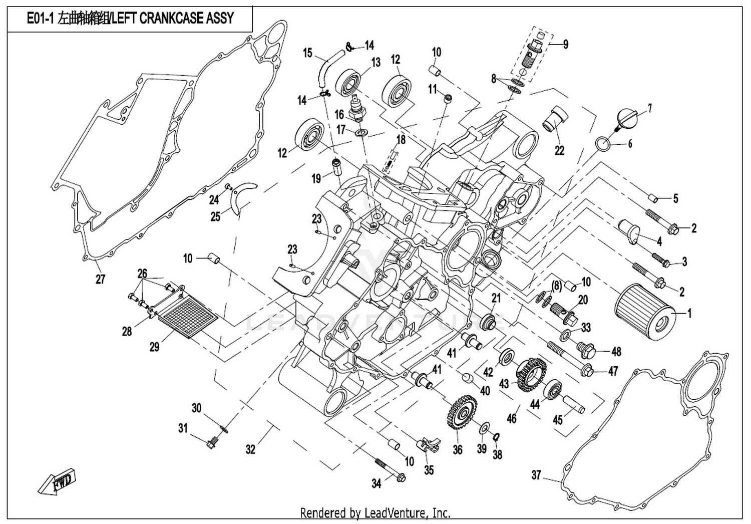 Left Crankcase Assy