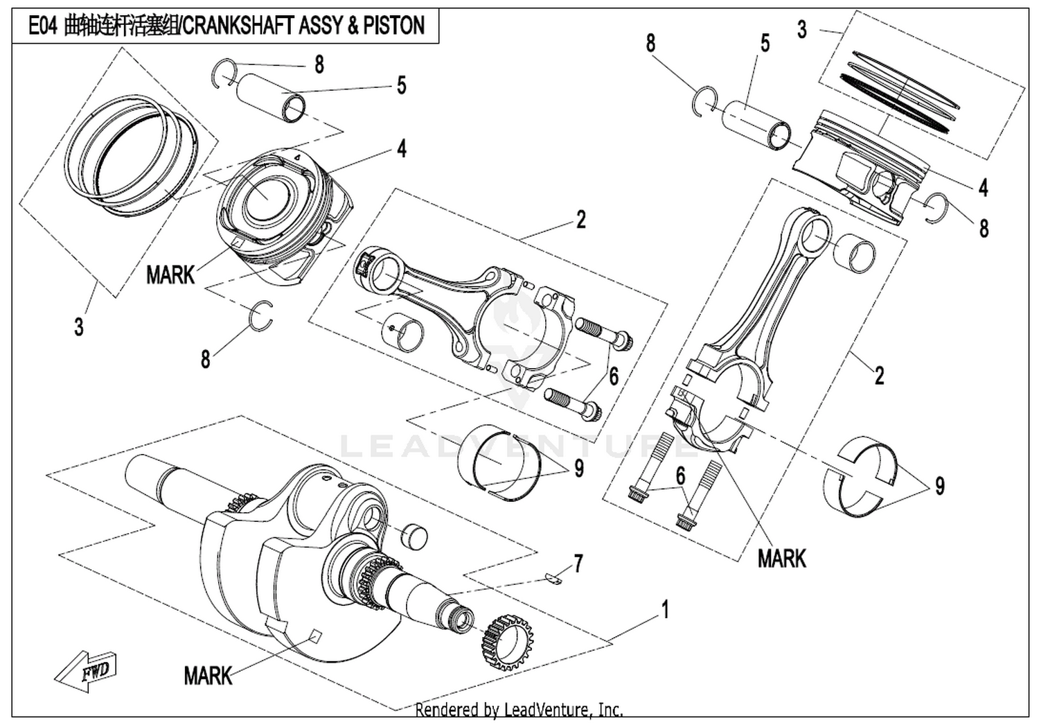 Crankshaft & Connecting Rod & Piston Assy