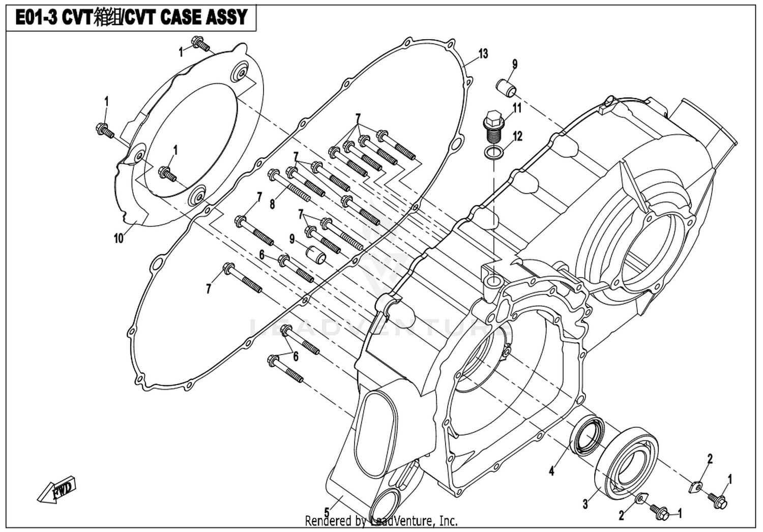 Cvt Case Assy