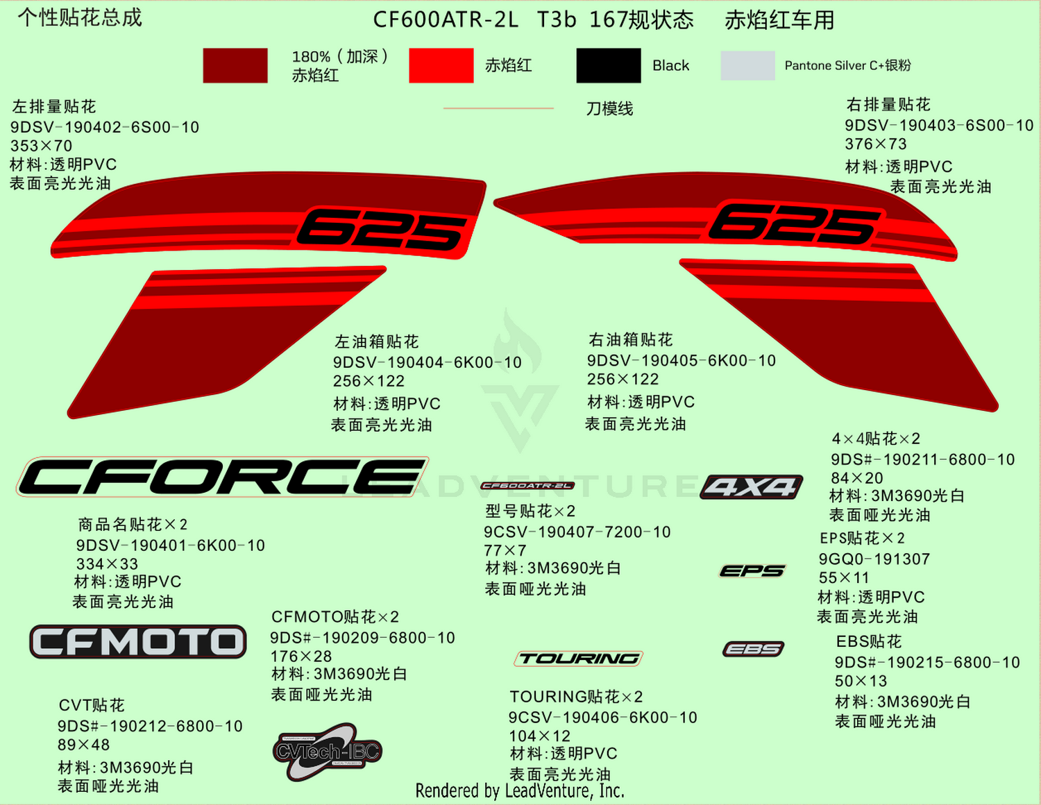 Decal Kits(Froce Red)