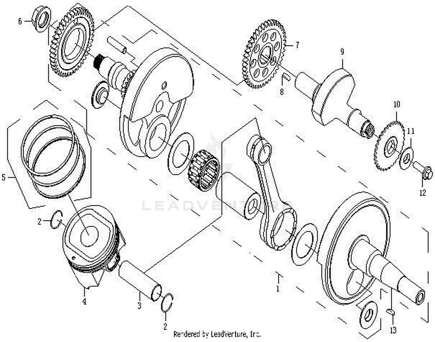 Crankshaft, Piston, Balancer