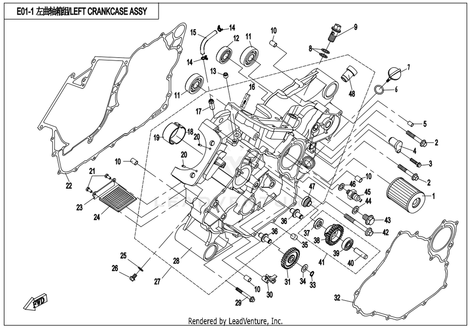 Left Crankcase Assy