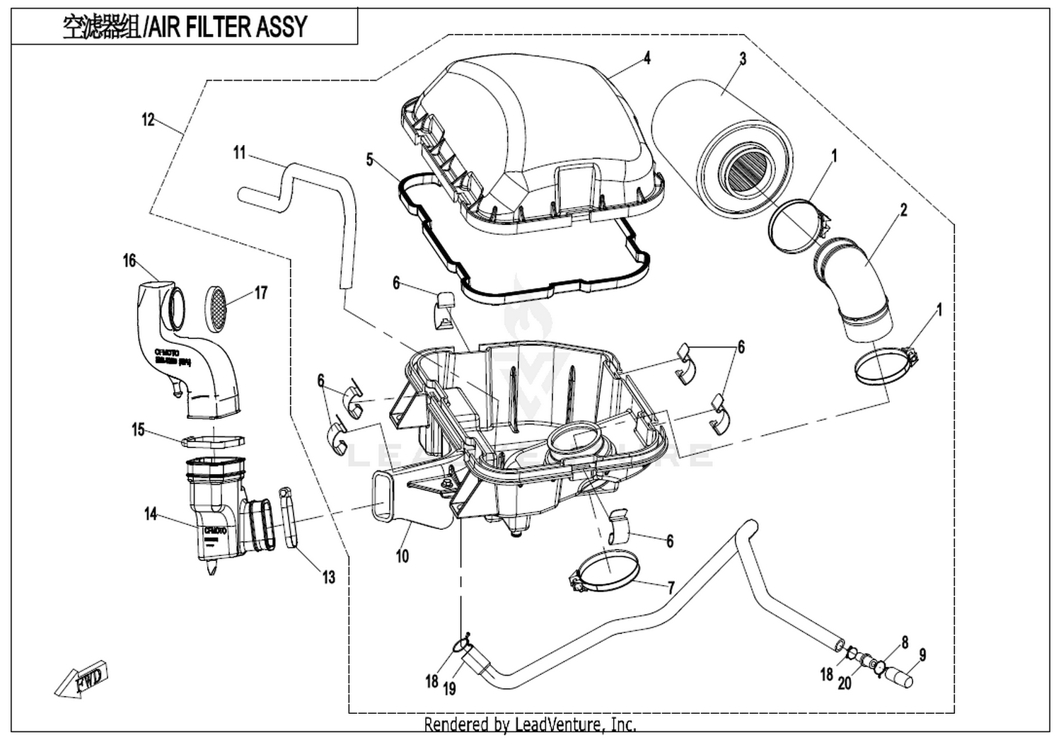 Air Filter Assy. 1