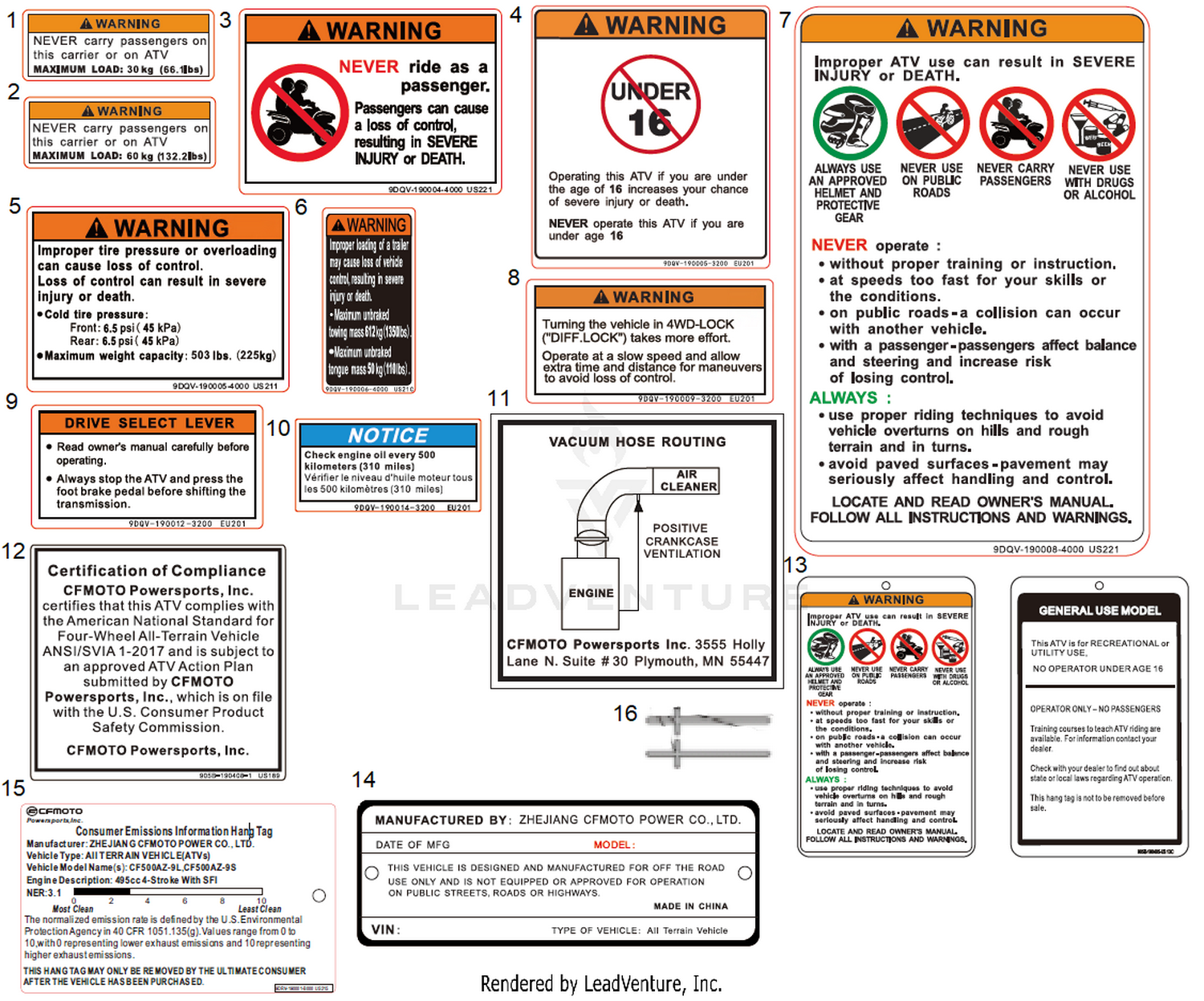 Warning Decal(Na)
