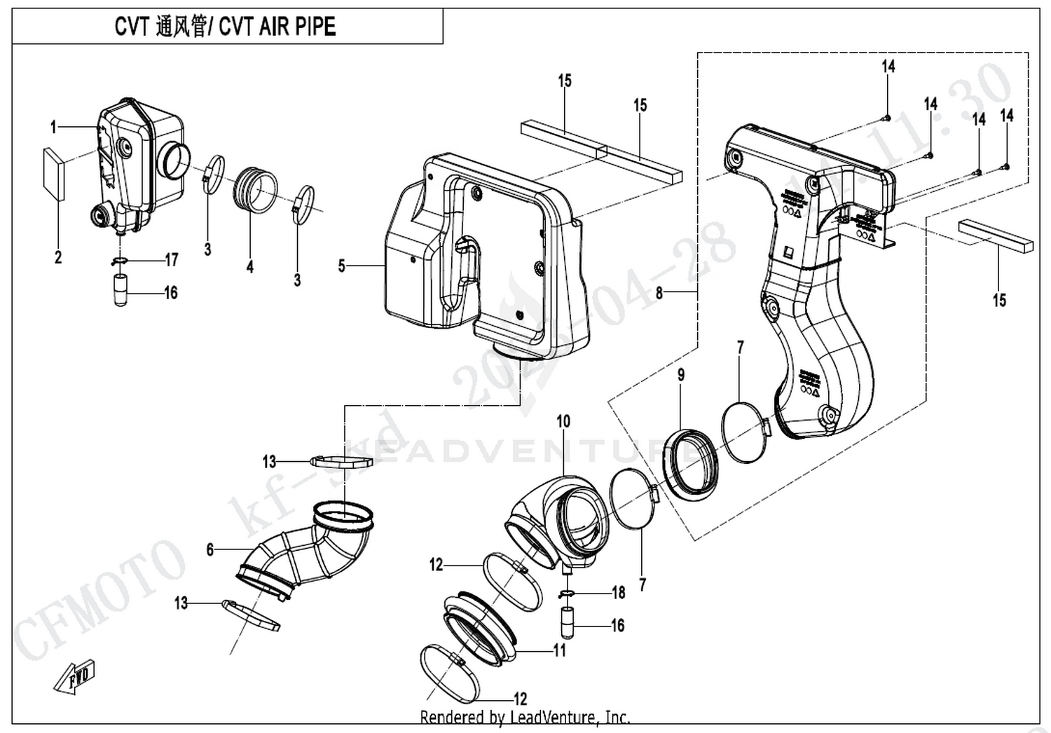 Cvt Air Pipe 1