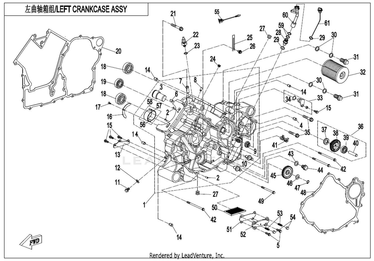 Left Crankcase Assy