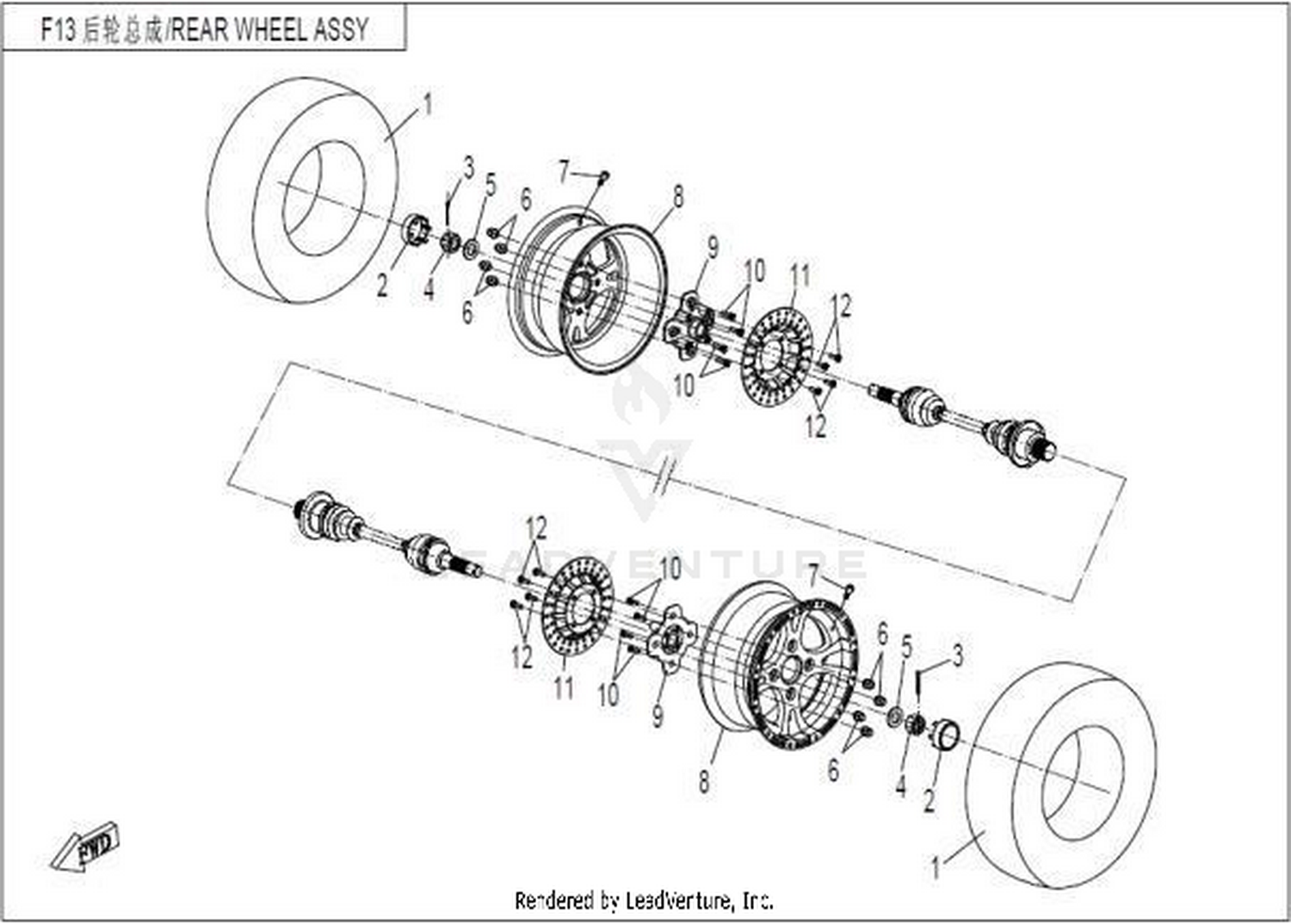 Rear Wheel Assy