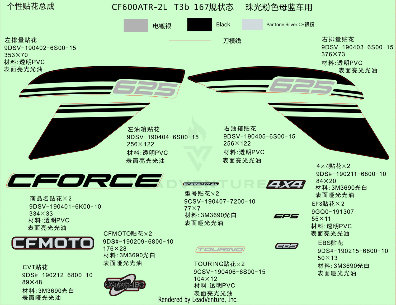 Decal Kits(Injected Pearl Blue)