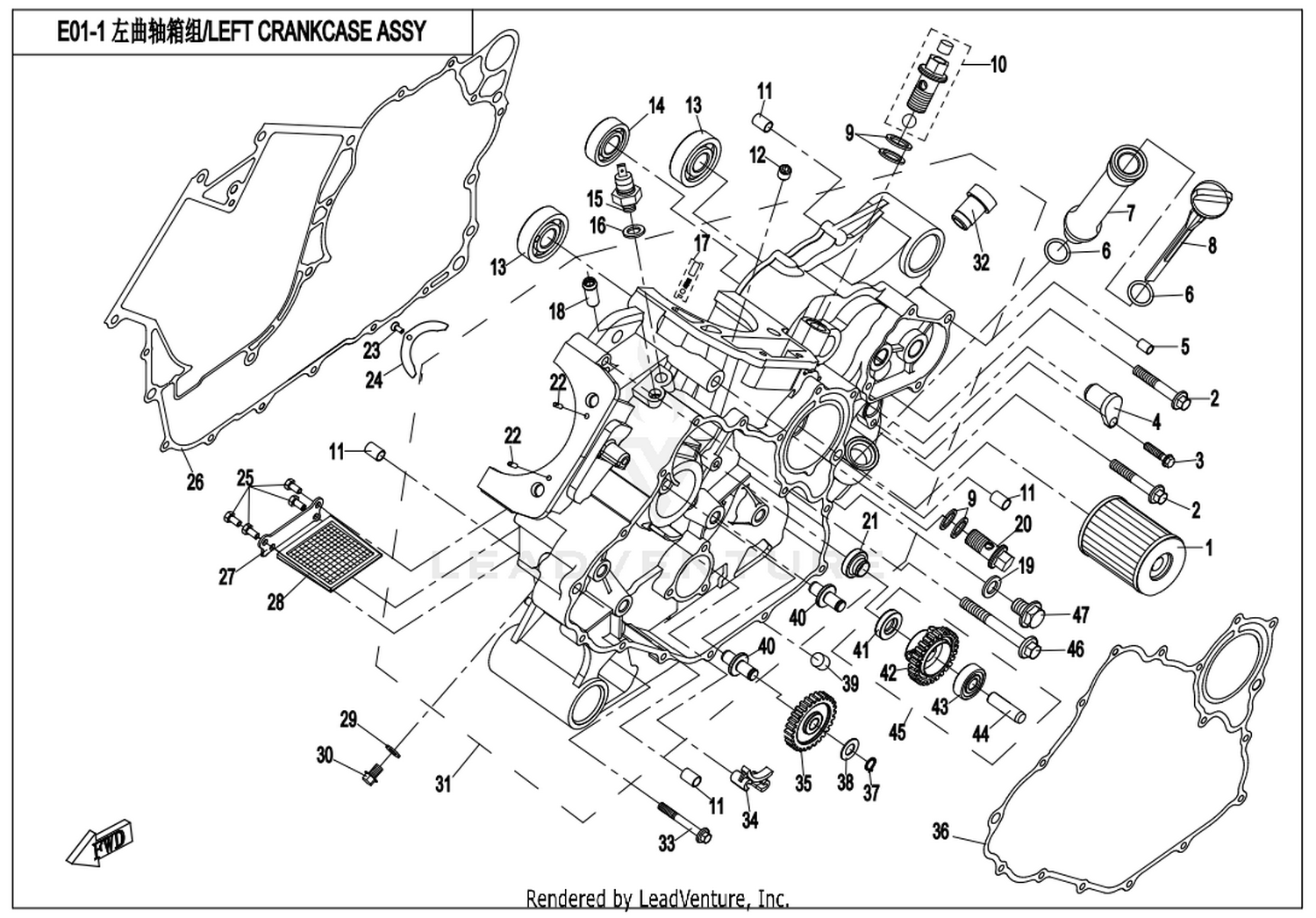 Left Crankcase Assy