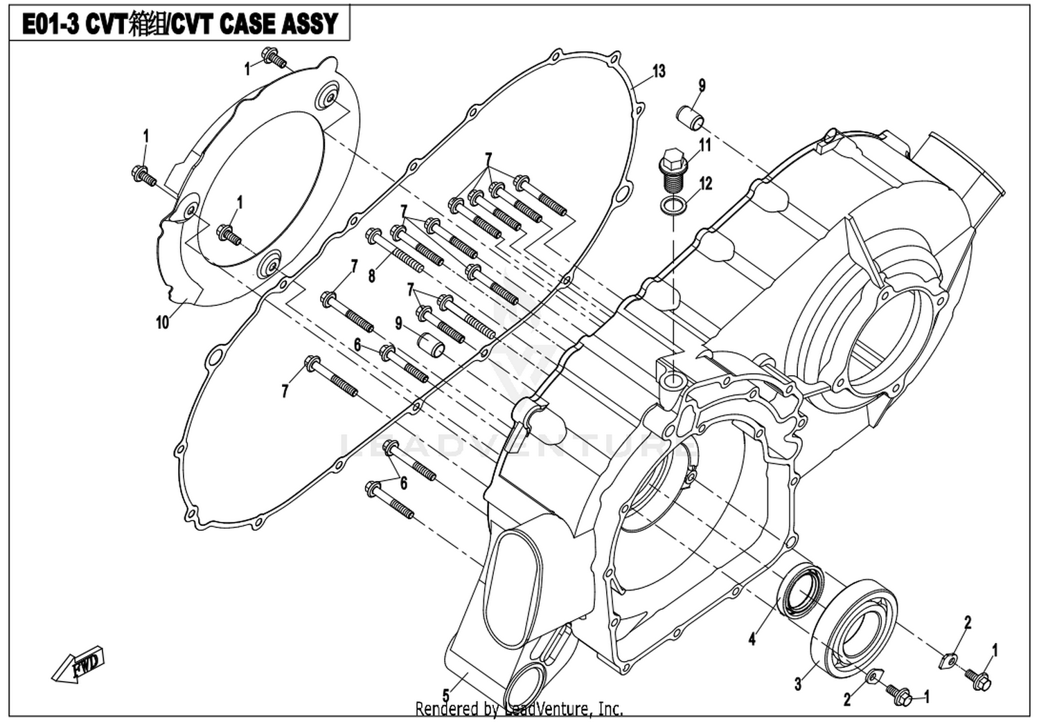 Cvt Case Assy