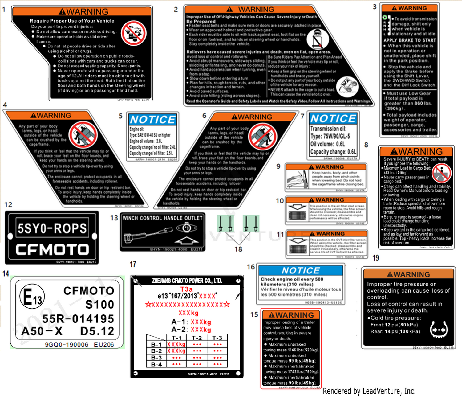 Warning Decal