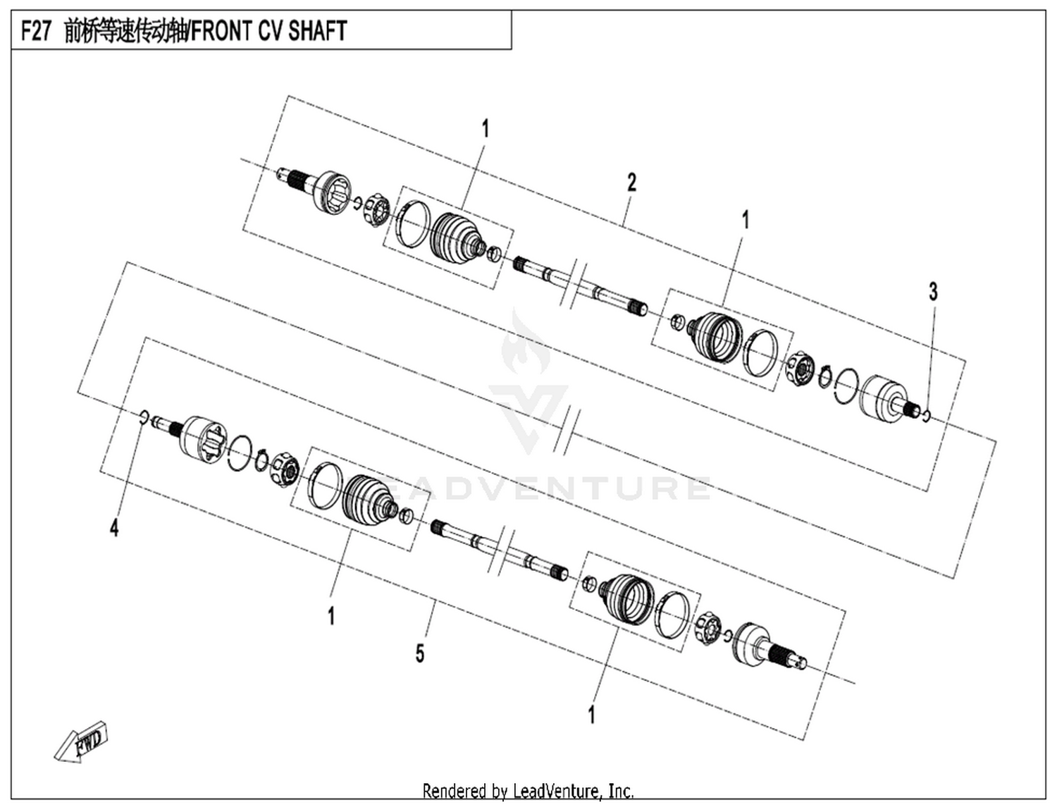 Front Cv Shaft