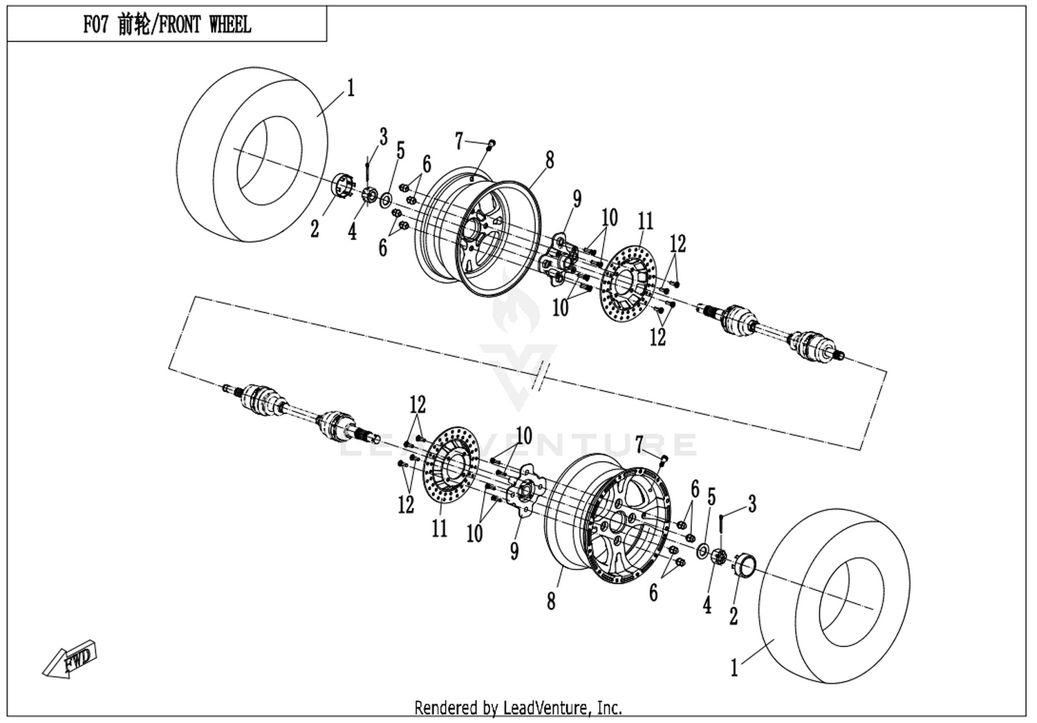 Front Wheel Assy