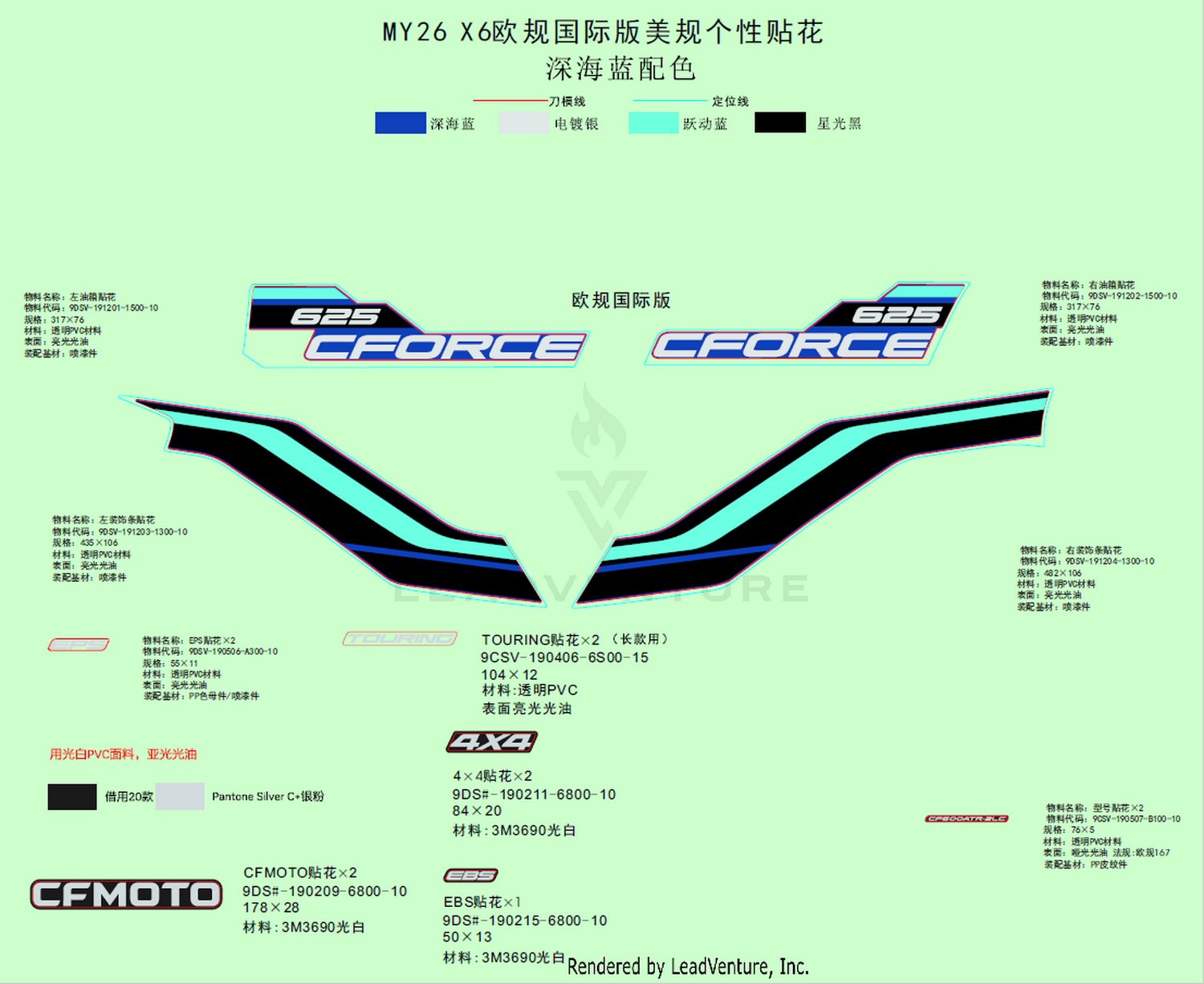 Decal Kits(Twilight Blue)