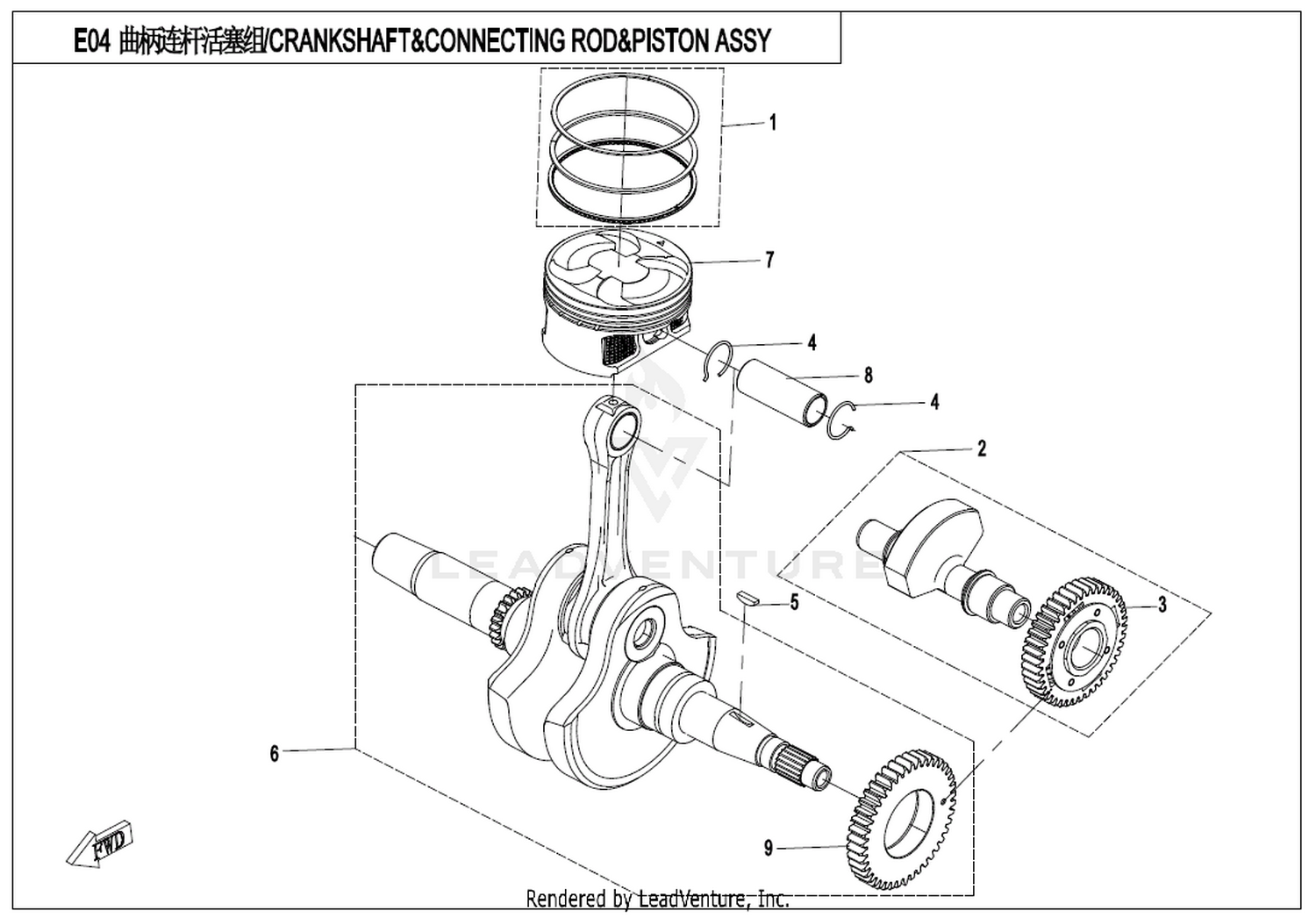 Crankshaft & Connecting Rod & Piston Assy