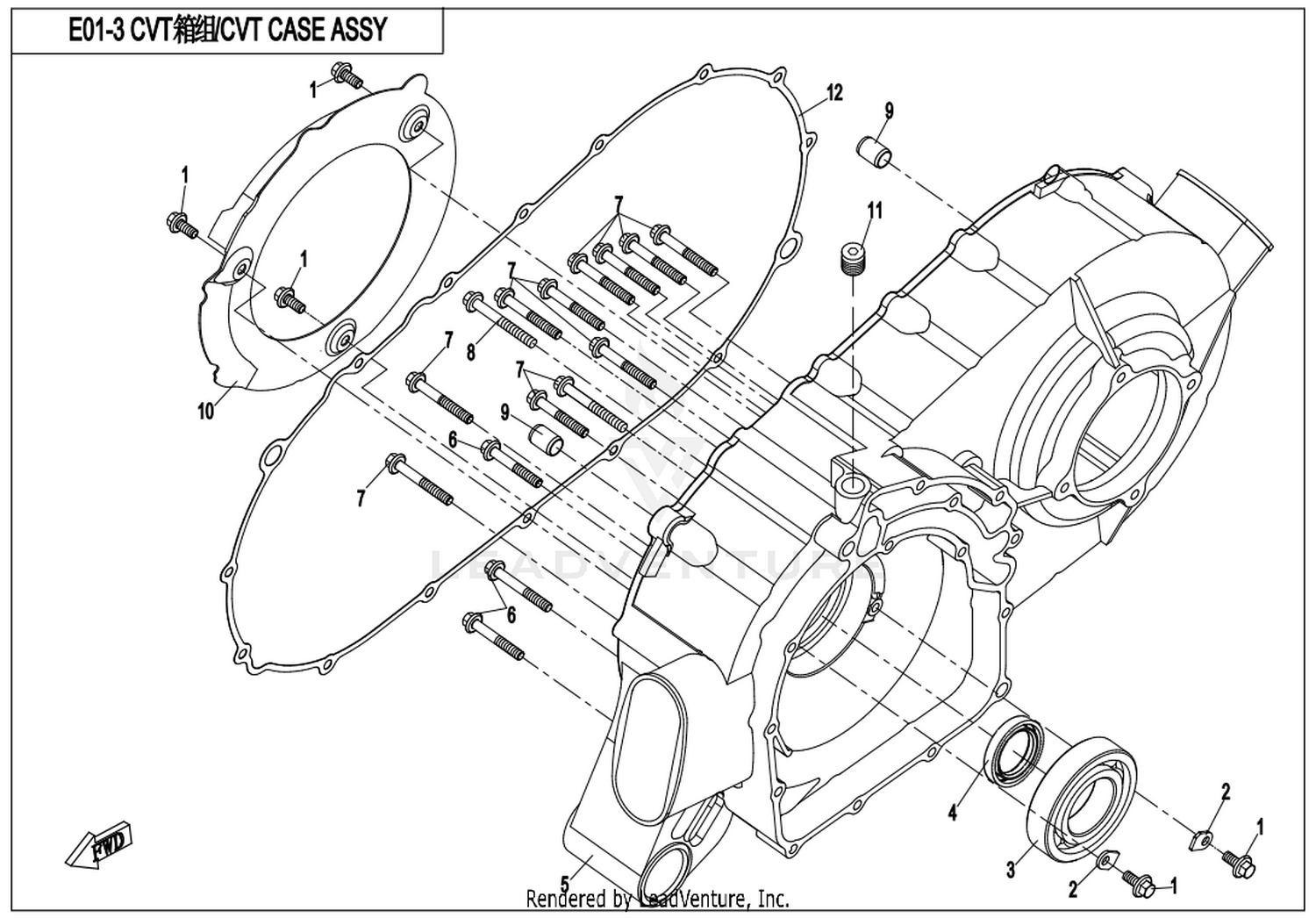 Cvt Case Assy