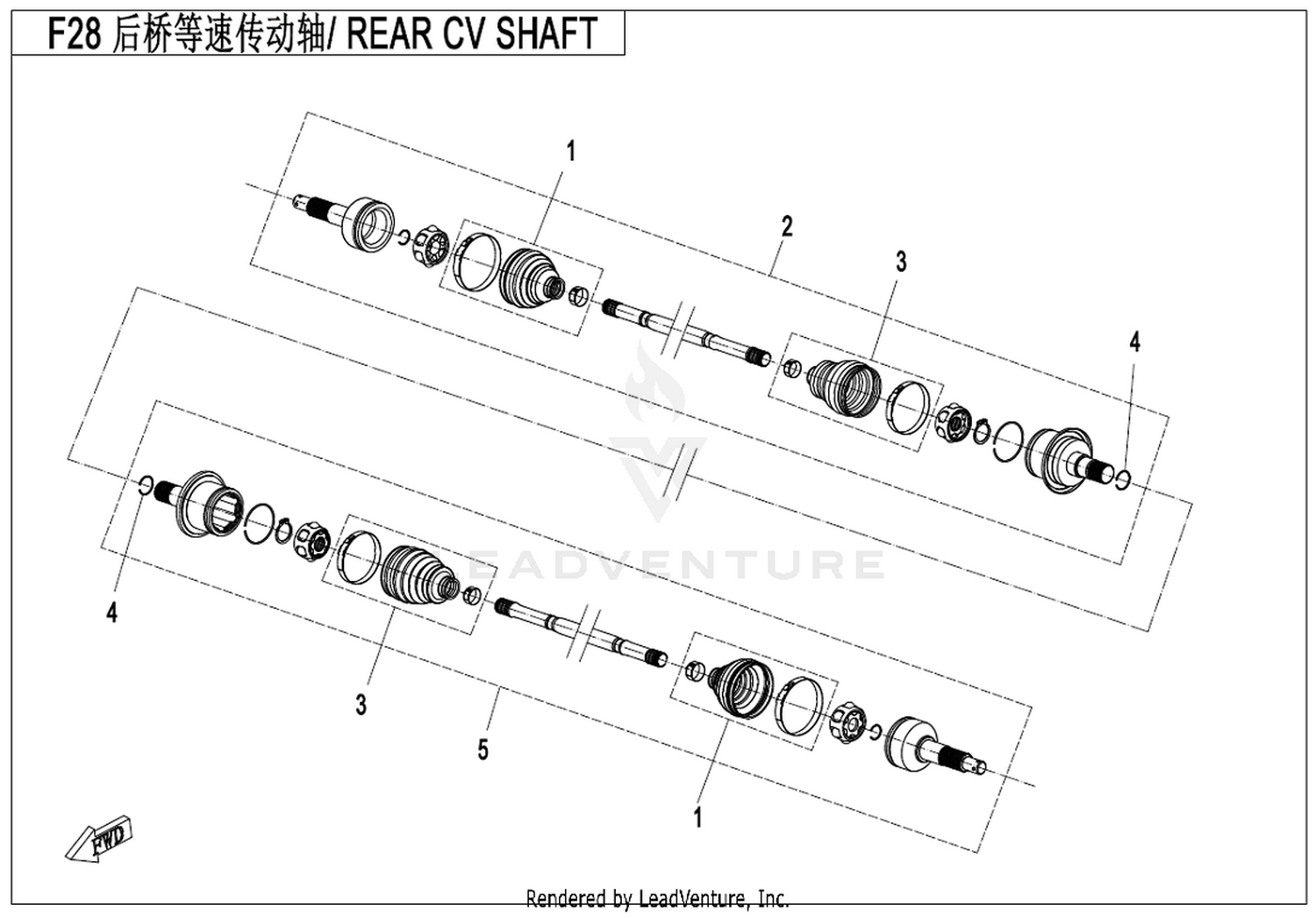 Rear Cv Shaft