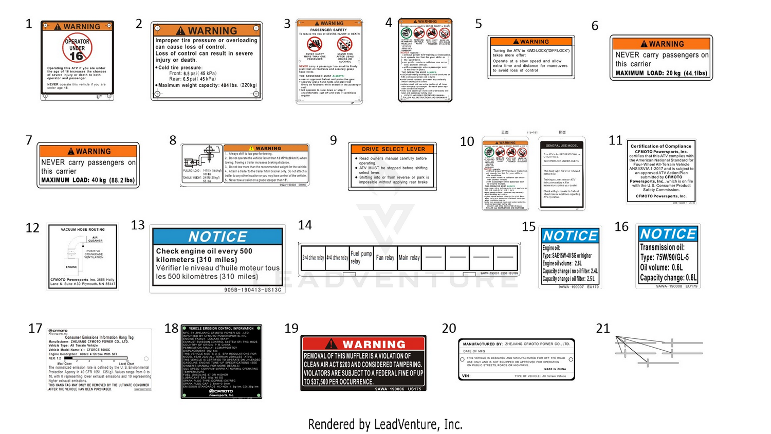 Decal Warning(Na) 1
