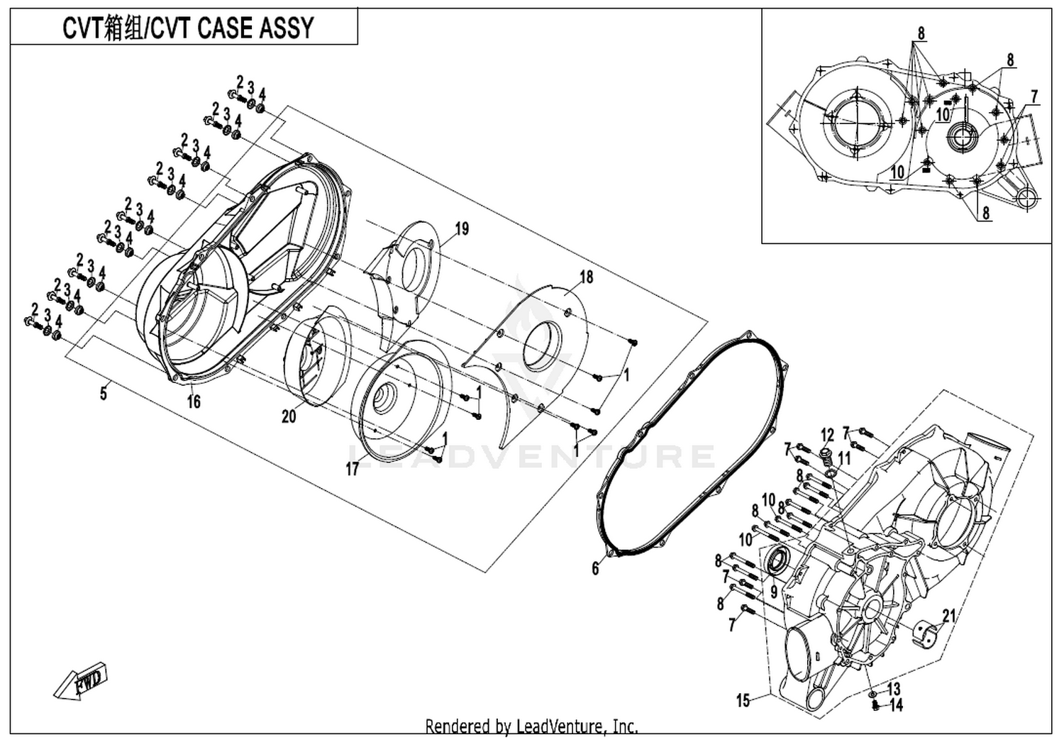 Cvt Case Assy