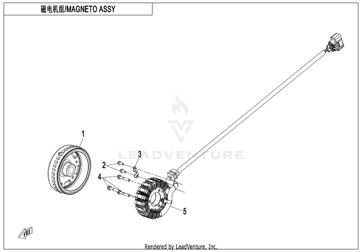 675 NK 2025 Magneto Assy exploded diagram