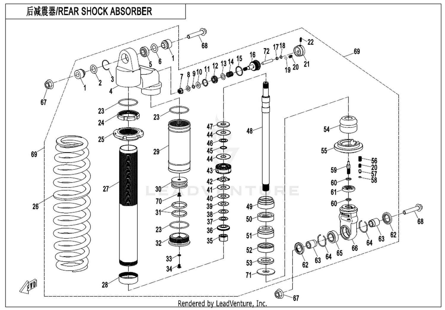 Rear Shock Absorber(Gas,Russia)
