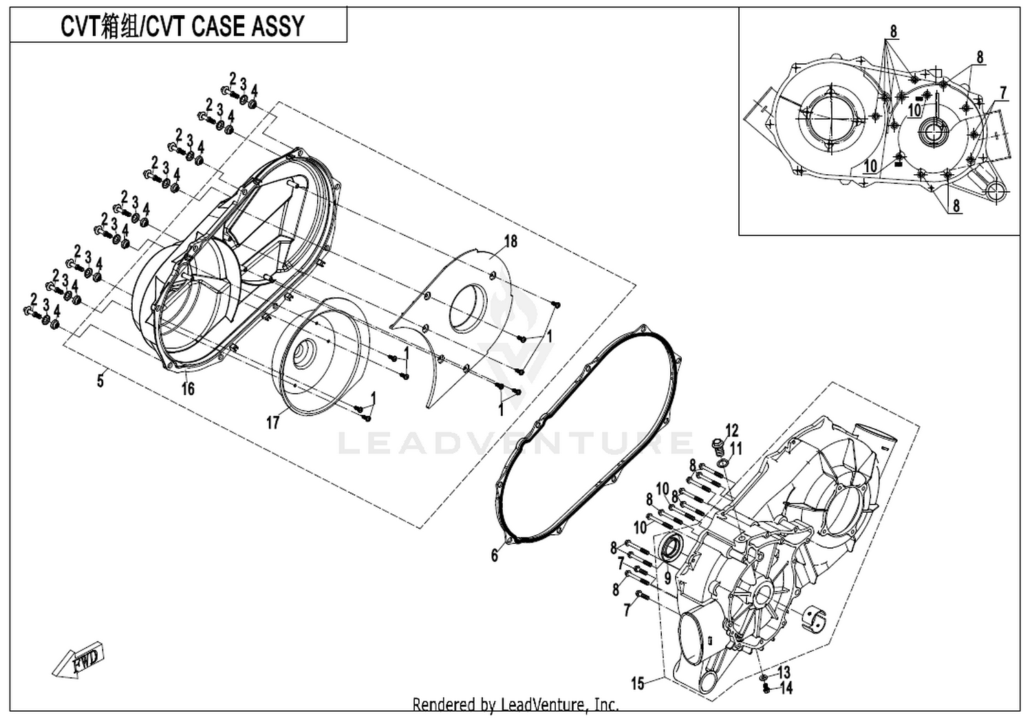 Cvt Case Assy