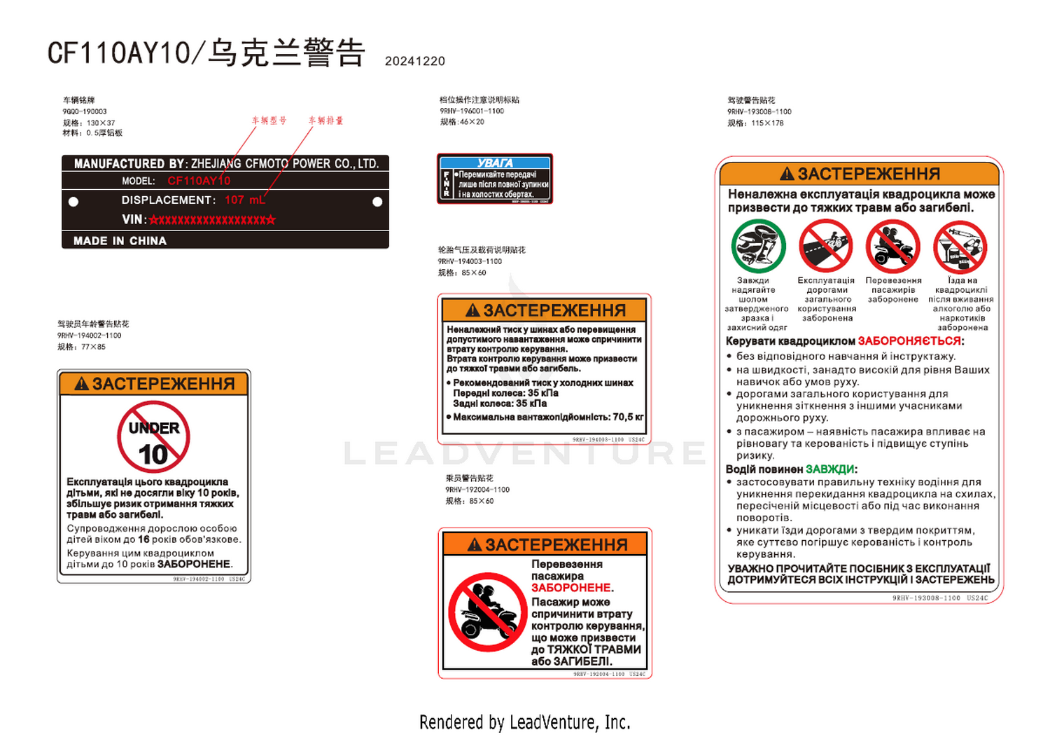 Warning Decal(Ukraine)