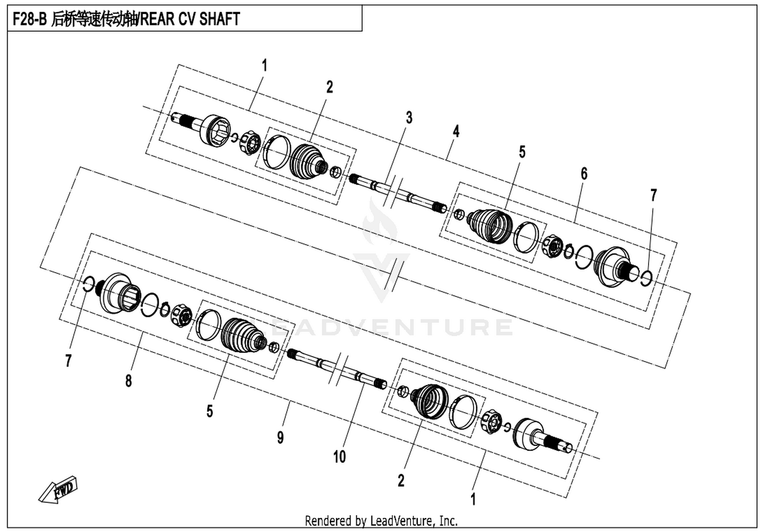 Rear Cv Shaft(Sps)