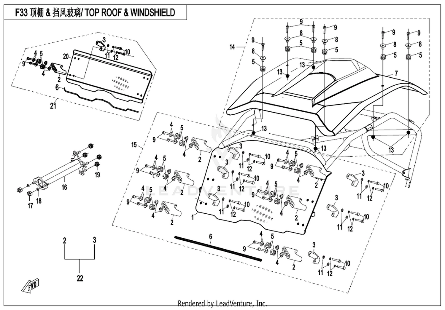 Top Roof & Windshield