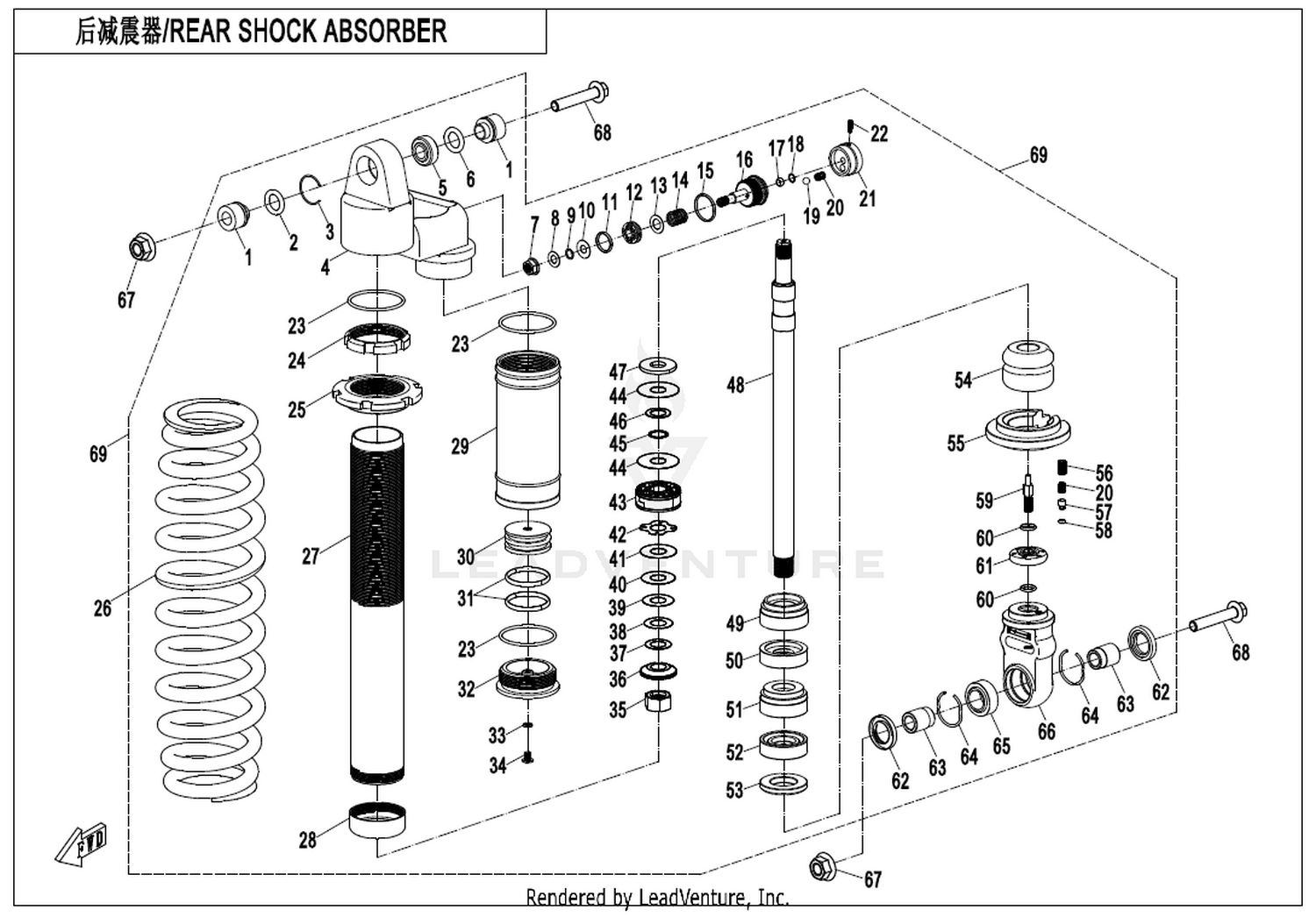 Rear Shock Absorber(Gas,Russia) 1